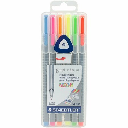 STAEDTLER NEON -TRIPLUS FINELINER SB6NA6